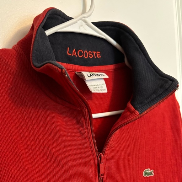 Lacoste | Men’s 7 1/4 zip pullover sweater | EUC - Picture 6 of 7